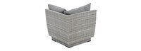 Cannes™ Sunbrella® Outdoor Corner Chair - Charcoal Gray